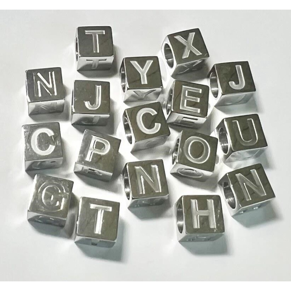 Stainless Steel Letter Charms
